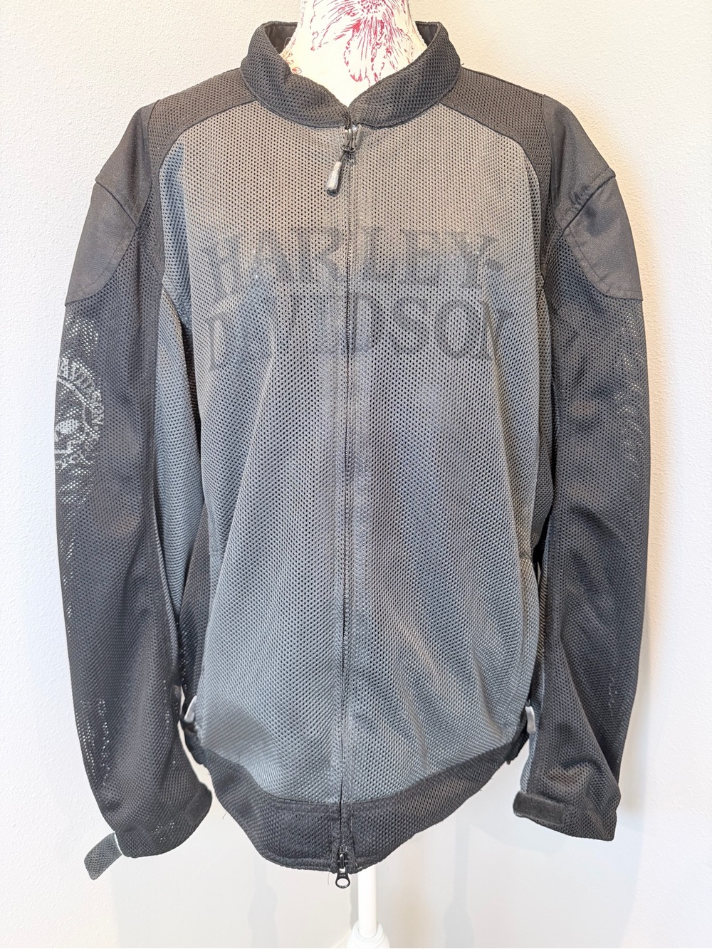 Harley-Davidson Genuine Mesh Riding Jacket XL Black Motorcycle Armor Ready